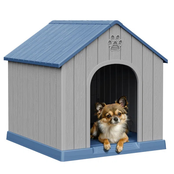Weatherproof Dog House Outdoor Indoor for Small to Medium Dogs